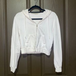 John Galt Cropped Zip Hoodie